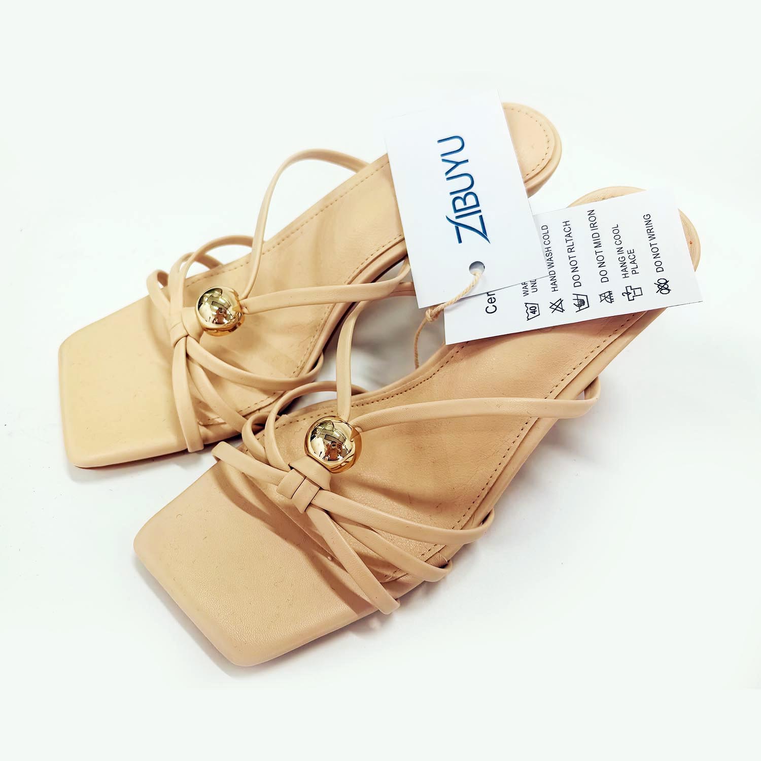 ZIBUYU Women's Pointed Toe Slingback High Heel Pumps