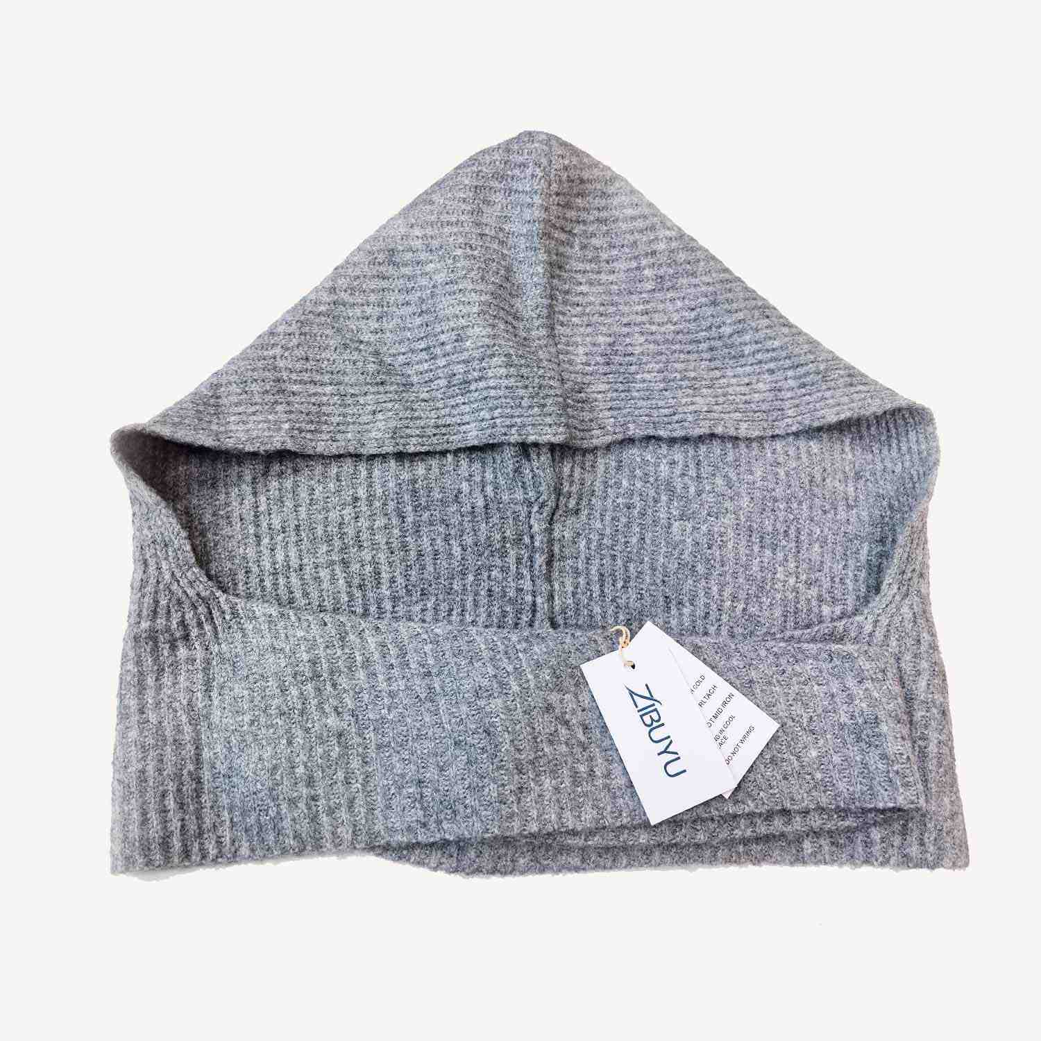 ZIBUYU Knitted Triangle Scarf for Women Y2k Head Scarf Downtown Girl Aesthetic Accessories Streetwear Triangle Shawl